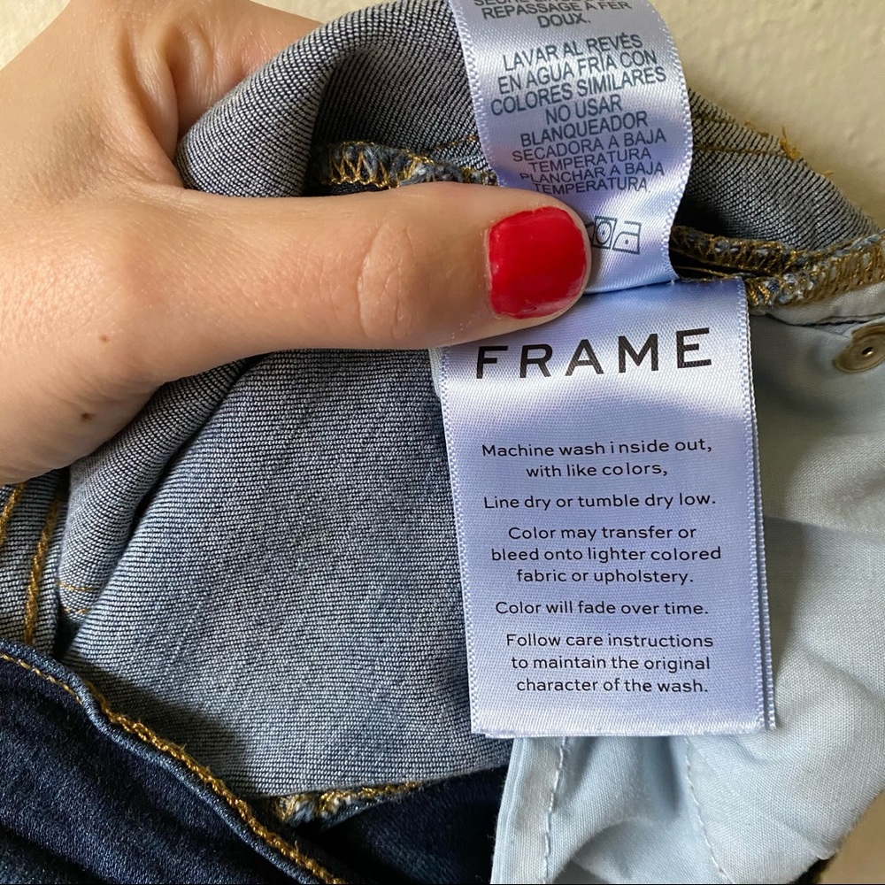 Frame Denim Side Slit Le High Skinny Jeans Size 26 - Picture 11 of 11